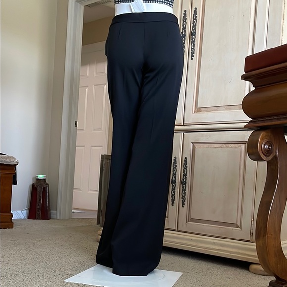 Stella McCartney Black Wool Wide Leg Pants Tuxedo Stripe down sides 40 NWT - Picture 7 of 16